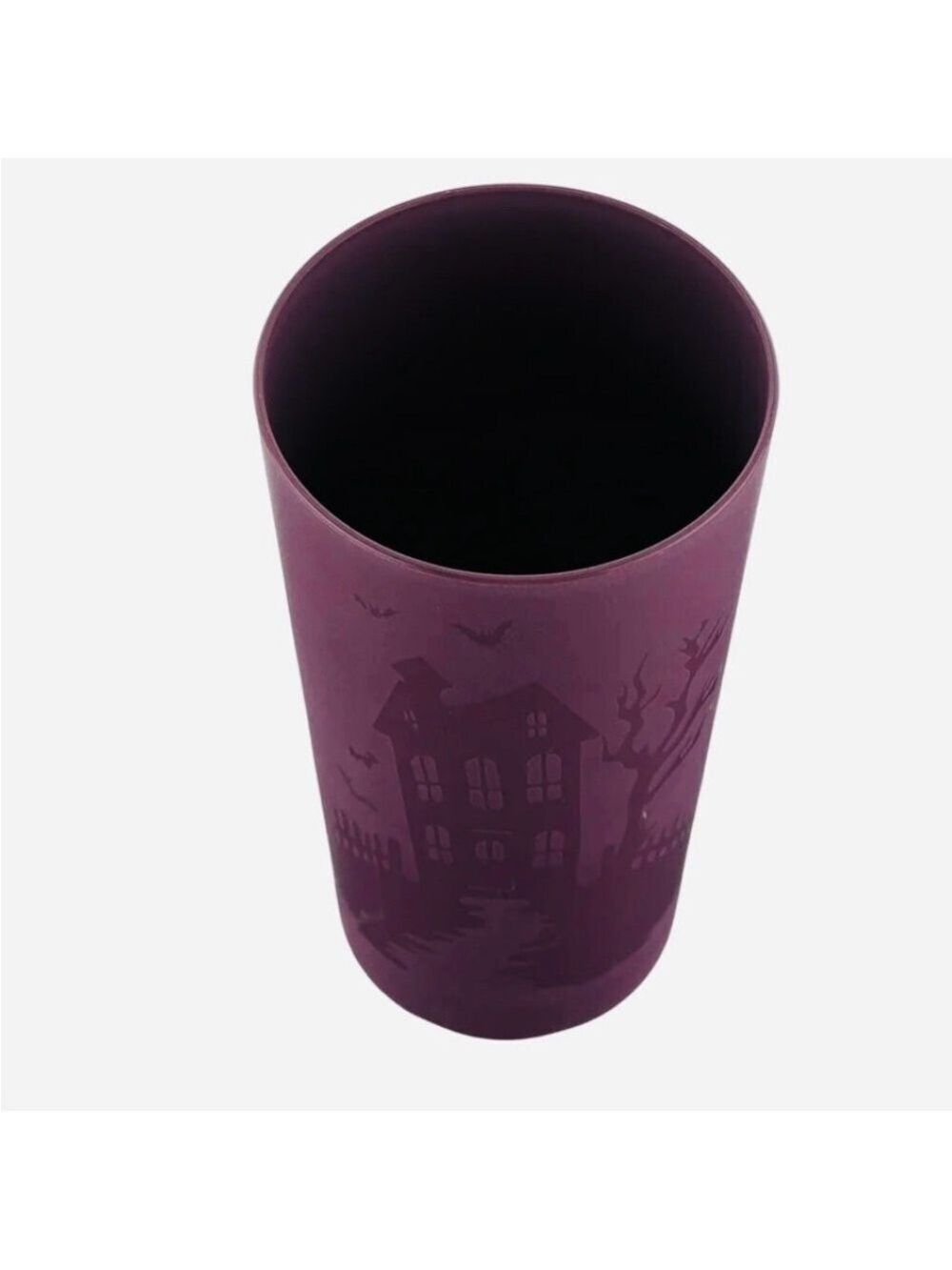 Mainstays Haunted House Dinnerware Set Purple Plum 3 Piece 3-Piece - Picture 11 of 16